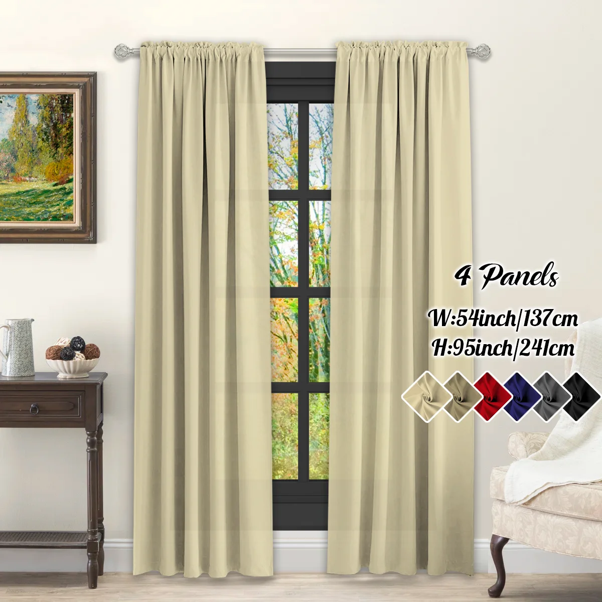 Rod pocket curtain hardware needed