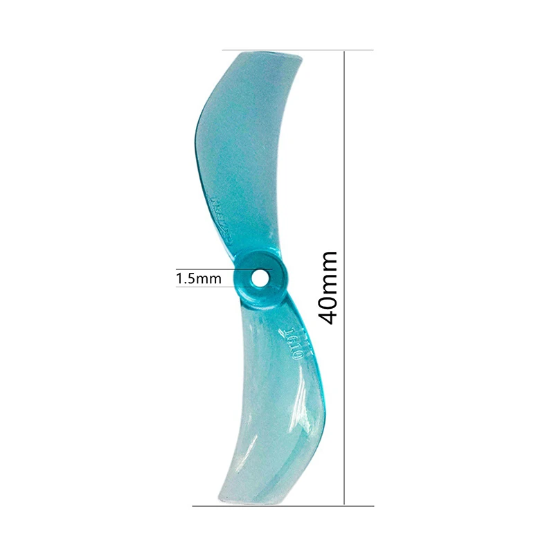 Hélices 40mm 1610-2 pour drone 1102 - Lot de 8 pièces