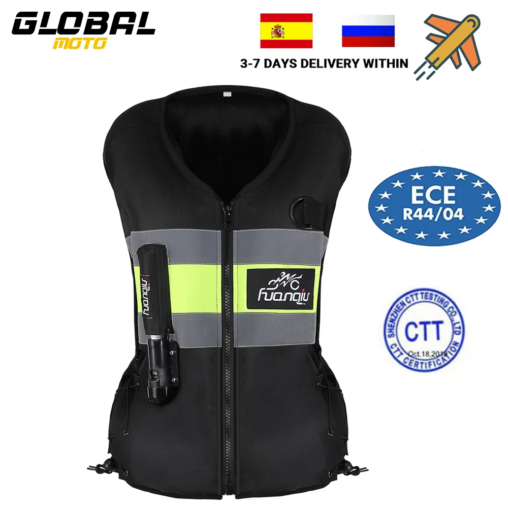 Giacca Da Moto Air-Bag Vest Men Gilet Di Sicurezza Riflettente Equipaggiamento Protettivo Moto Moto Racing Riding Ce Airbag