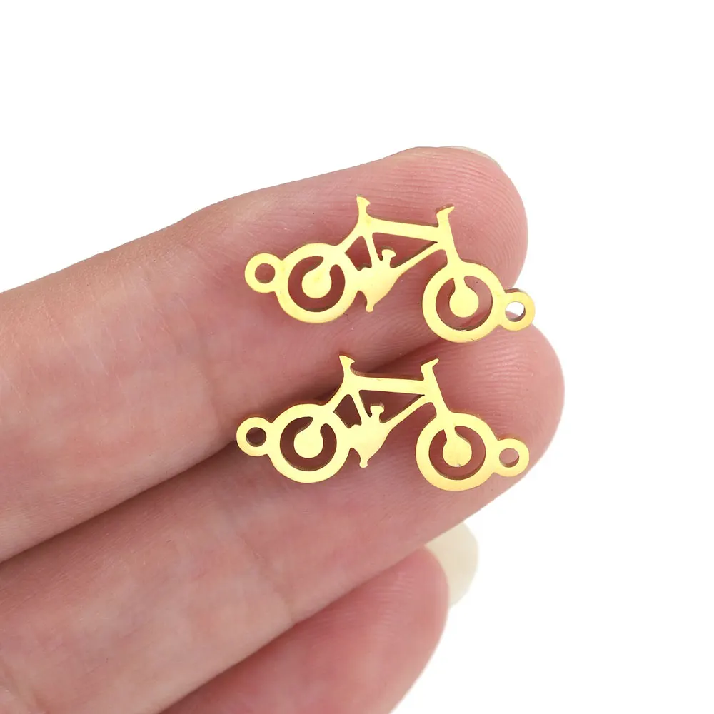 5 Stück Blatt Unendlichkeit Symbol Bärentatze Charm Verbindung für Armbänder DIY Schmuck handgemachte Lieferungen Edelstahl Stecker – Detail 11
