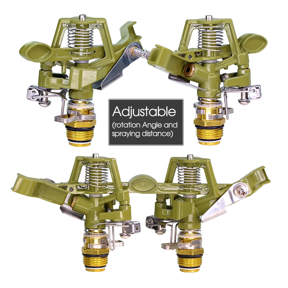 Zinc alloy garden sprinkler close up