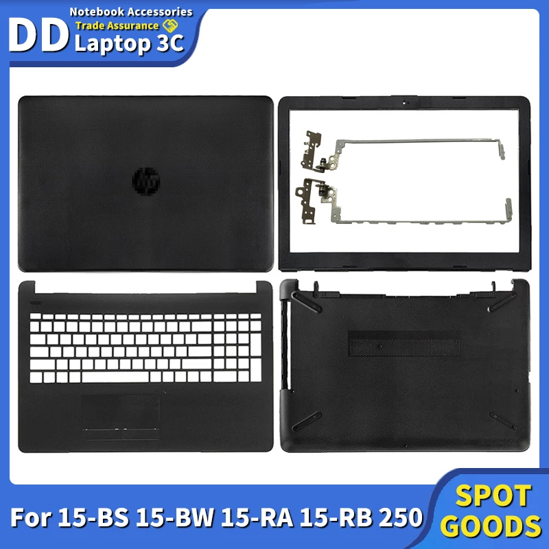 

New Laptop Case For HP 15-BS 15-BW 15-RA 15-RB 250 G6 255 G6 LCD Back Cover/Front Bezel/Hinges/Palmrest/Bottom Case 924899-001