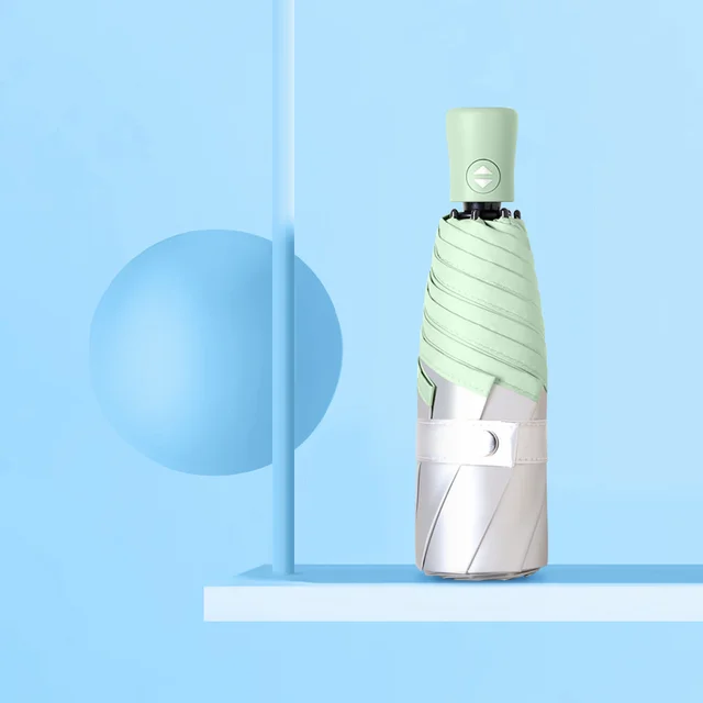 Xiaomi Teljes-Automatikus Zseb Esernyő Titán Ezüst Bevonat 5 Összecsukható 7 Bordák Anti Ultraibolya Kompakt Mini Ombello Pieghevole - Image 4