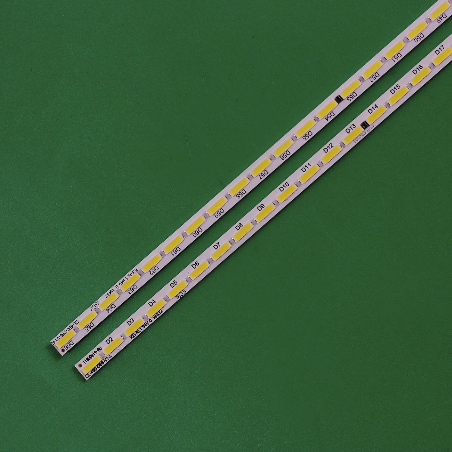 Led Strip Lâmpada para Philips 66 49pus7101 49pus7181 lk 10024664-a0 11800820-a0 Cl490066-v1-r l 11800819-a0 Tpt490u2-eqlsha.g Novo - Imagem 6
