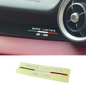 Car Body Center consolcancellited Edition Sticker per Alfa Romeo Giulia Stelvio Gtam accessori per la decorazione di interni modificati