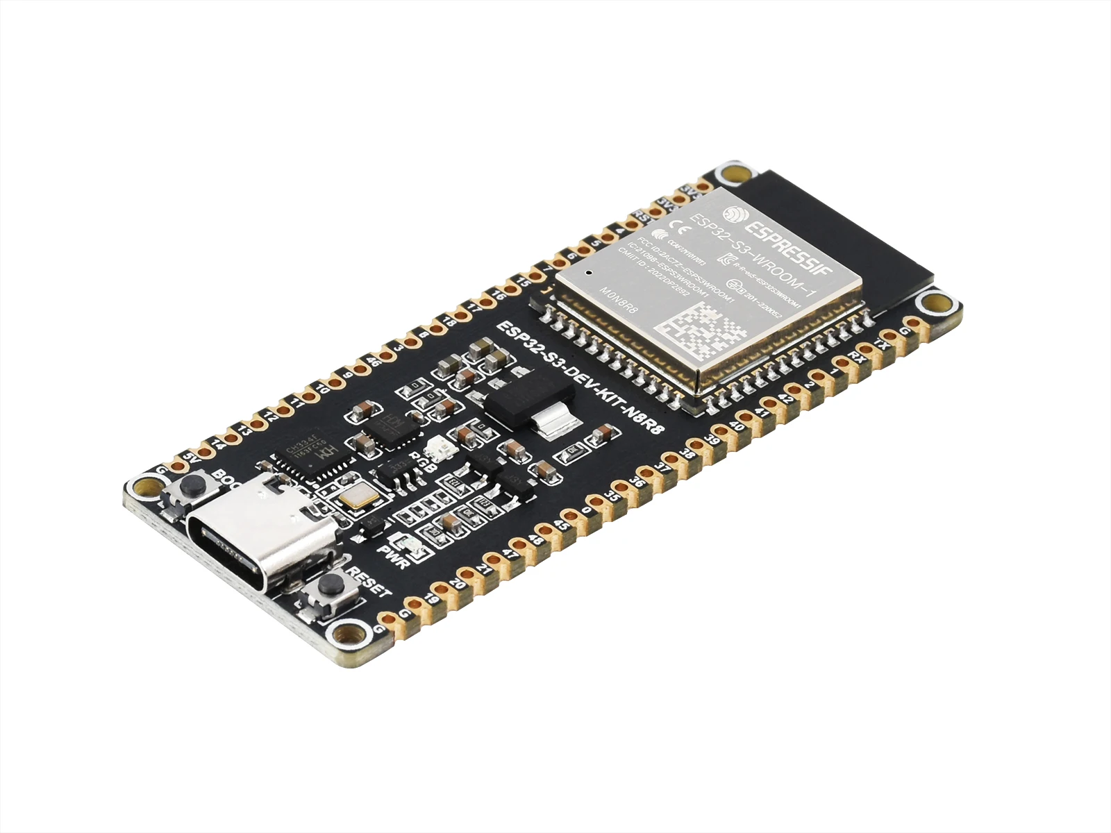 

ESP32-S3-DEV-KIT-N8R8,ESP32-S3 микроконтроллер, 2,4 ГГц плата разработки Wi-Fi, 240 МГц двухъядерный процессор, ESP32-S3-WROOM-1-N8R8