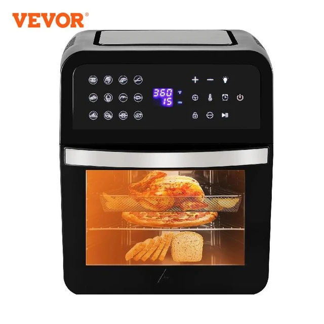 Biolomix 15l 1700w Dual Heating Air Fryer Toaster Rotisserie And Dehydrator  11-in-1 Countertop Stainless Steel Oven - Air Fryers - AliExpress