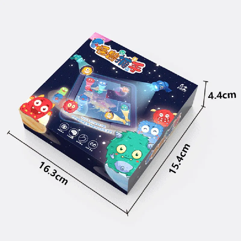Montessori Logical Thinking Training Board Games Capture Monsters Puzzles Games Sensory Learning Educational Toys For Children