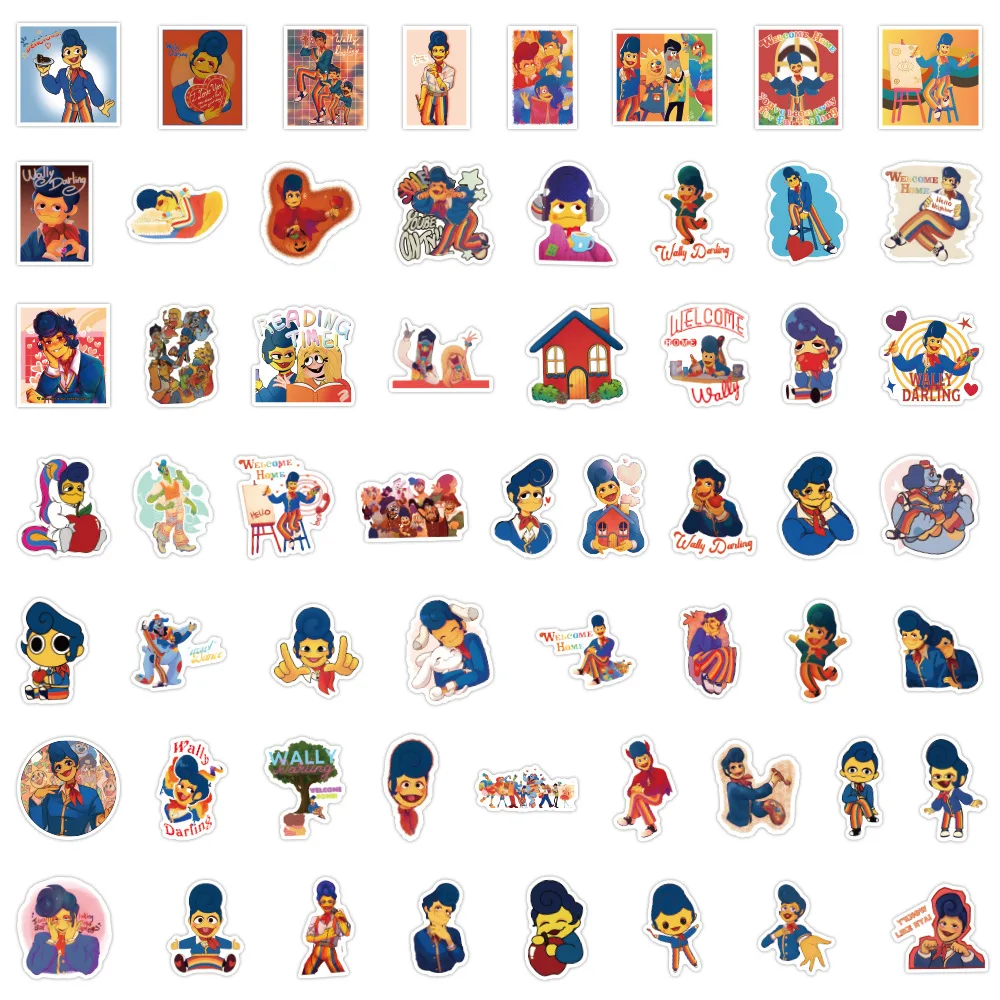 10/30/50/110PCS Welcome Home Wally Darling Stickers Funny Cartoon Sticker Kids Toys Luggage Laptop Phone Guitar Car Bike Decals cartoon stickers,decorative stickers,car sticker decal