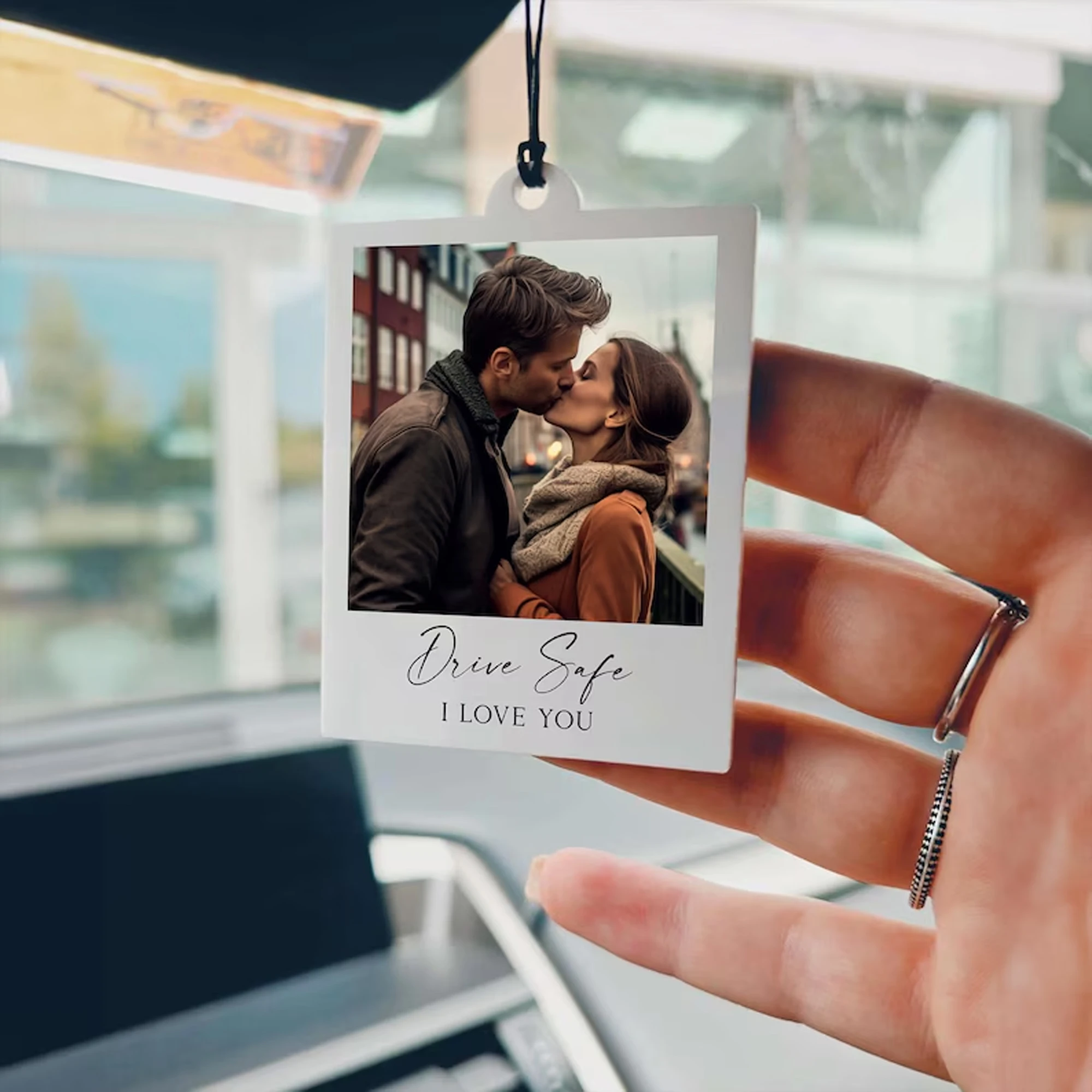 Custom Engraved Photo Car Keepsake - Personalized Gift