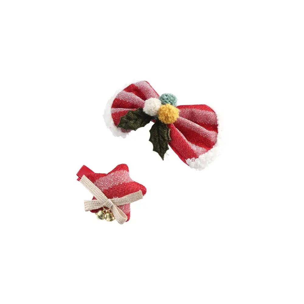 Merry Christmas Decor Christmas Hairpin Sequin Star Christmas Hat Headband Snowflake Santa Claus Children Antler Hair Clip