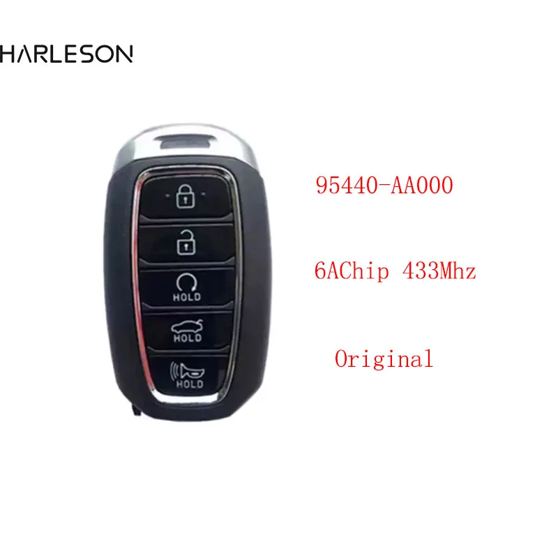 

Genuine 95440-AA000 5 Button OEM Keyless Smart Remote Key For Hyundai Avante CN7 2020 2021 433MHz With 6A Chip 95440AA000