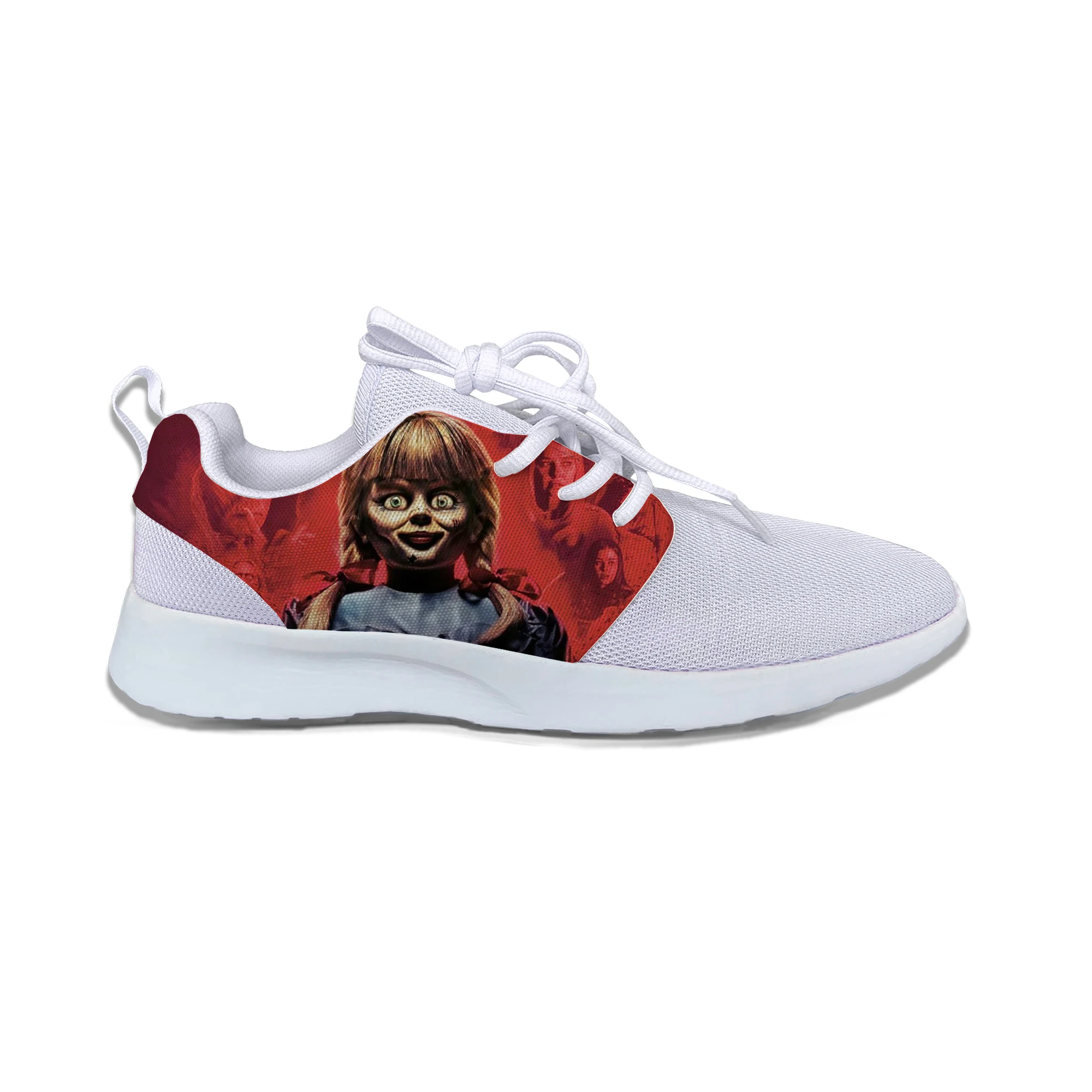 

Hot Annabelle Comes Home Horror Movies Shoes Men Women Lightweight Casual Running Shoes Breathable Sports Shoes Latest Sneakers