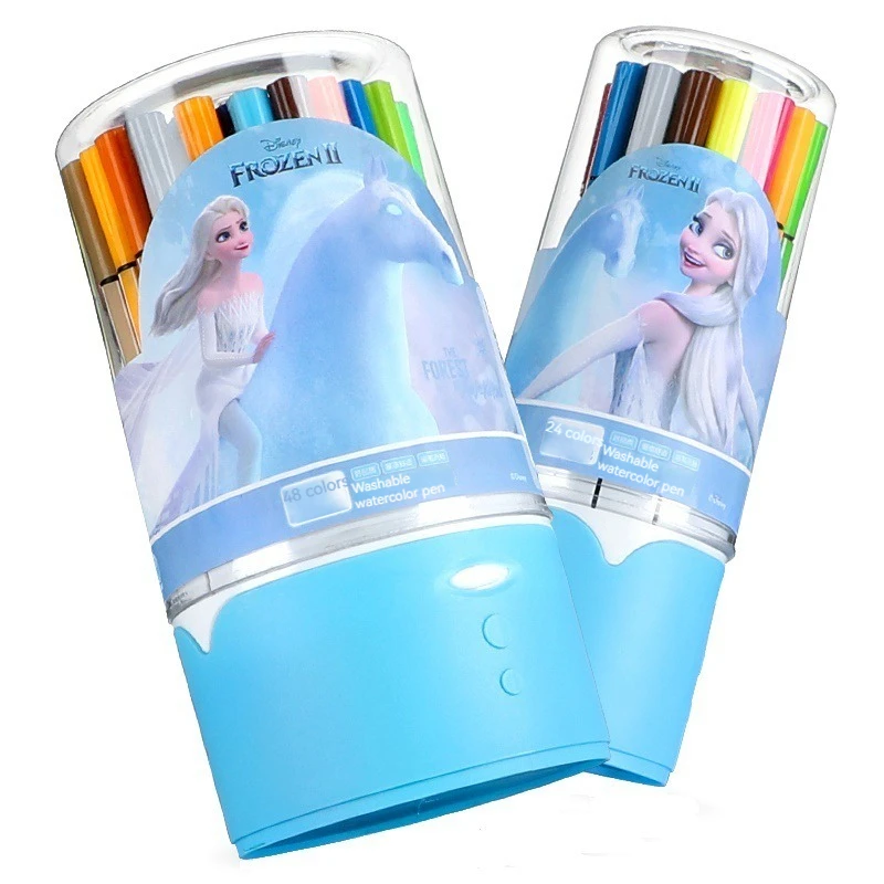Washable Watercolor Pen Disney CHILDREN'S Stationery Elementary School Student Drawing Graffiti Color Pen Children's Day Gift