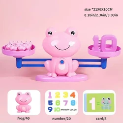 Mathematical Fun Frog Scale Educational Toy for Children - Introduction to Addition and Subtraction (Blue)