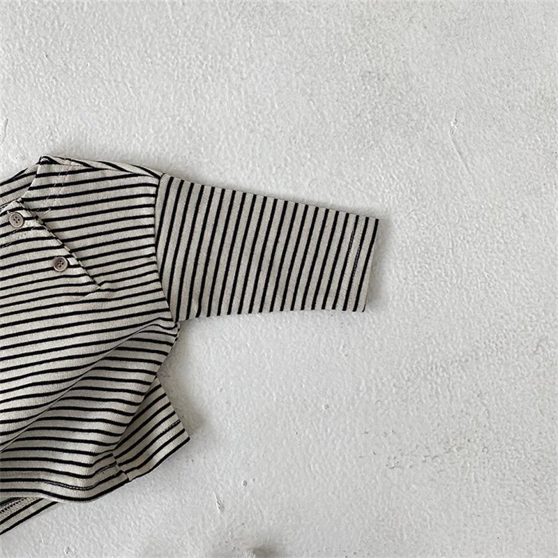 Baby Cotton Spring Fashion Striped T-Shirts Kids Baby Boys And Girls Long Sleeve Casual Autumn Clothing - Image 6