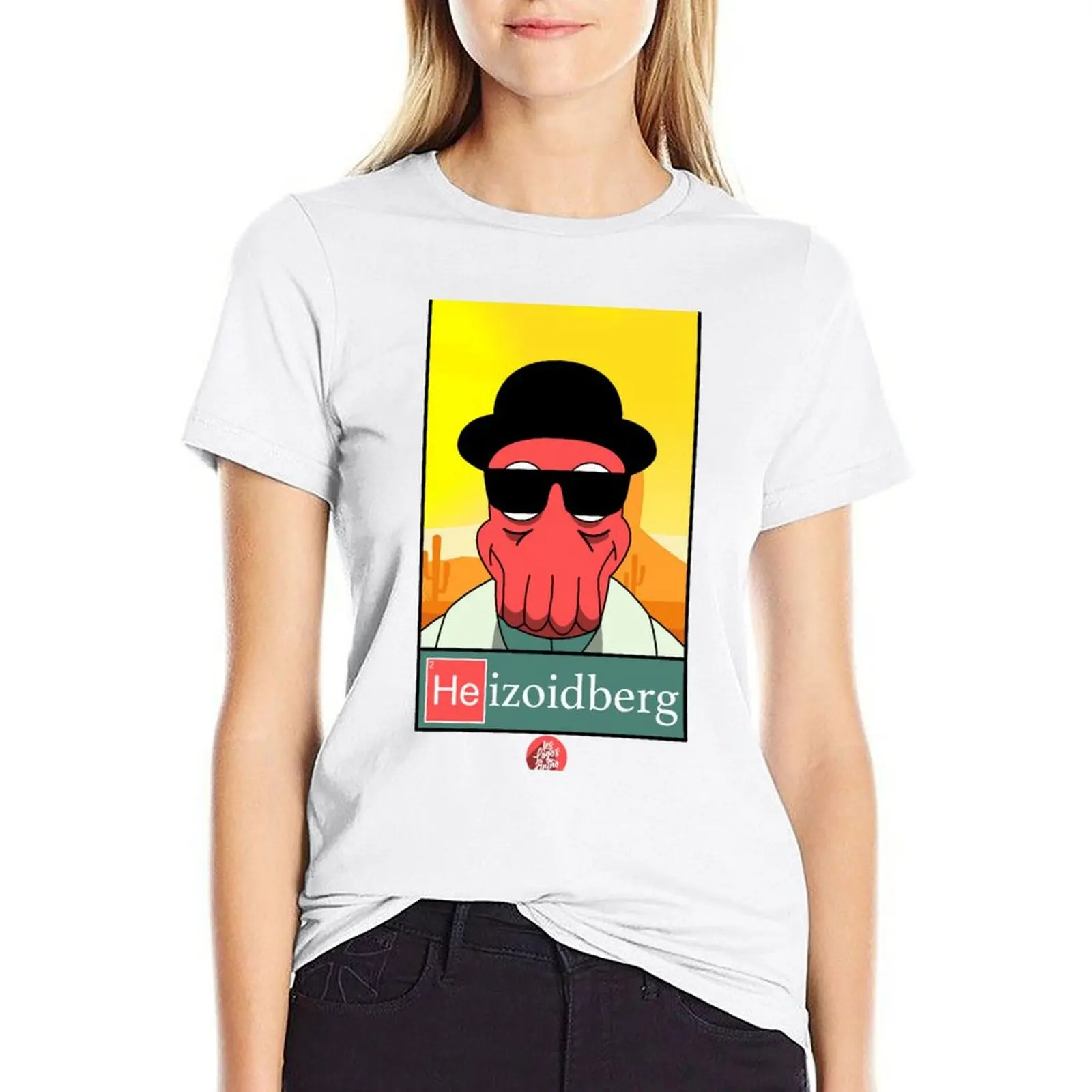 

Heizoidberg T-shirt Female clothing animal print shirt for girls cute clothes tshirts for Women