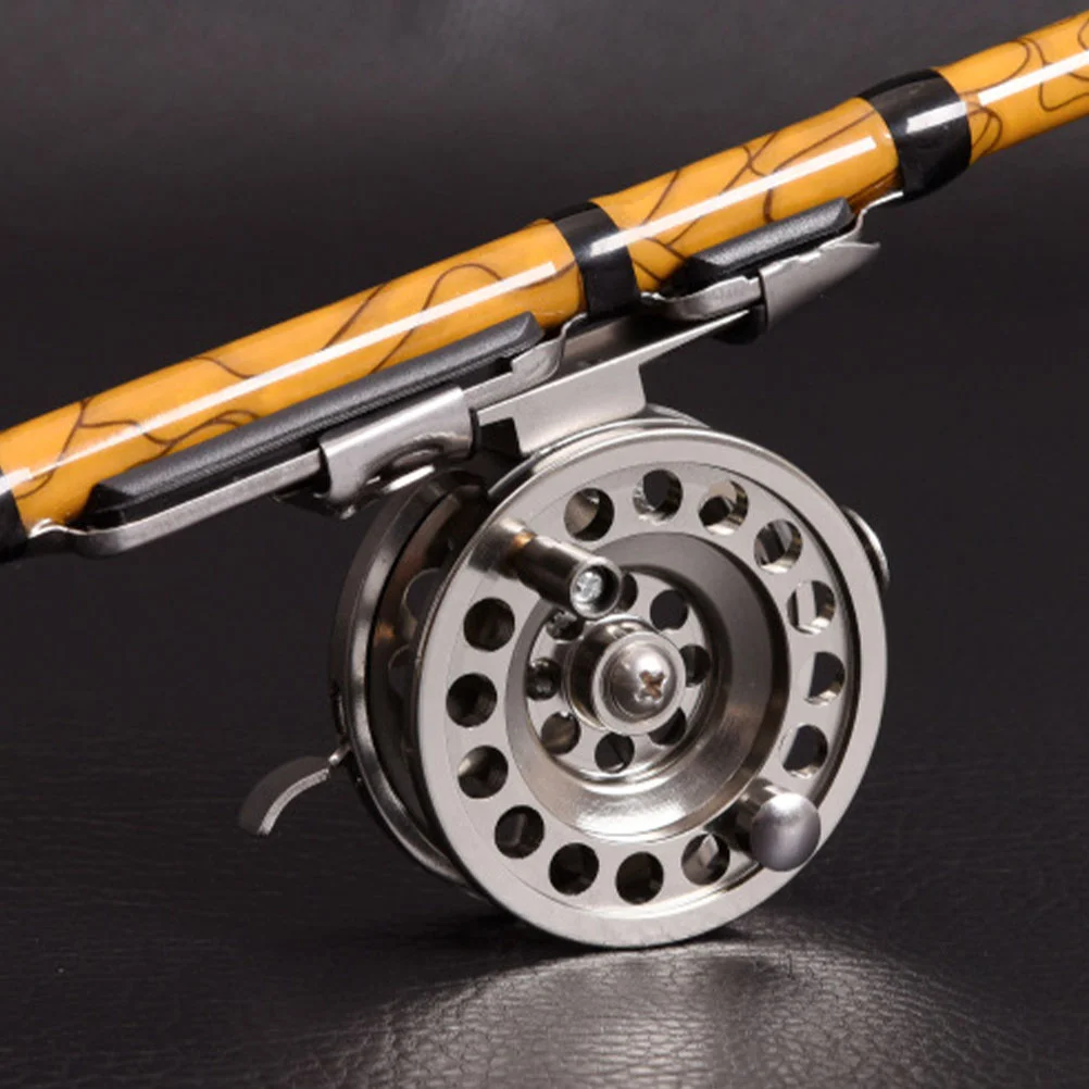 

Ice Fishing Fly Reel Gear (bld 50 (right Hand)) Brakes Metal Aluminum Wheel Alloy Accessory Pole Vessel