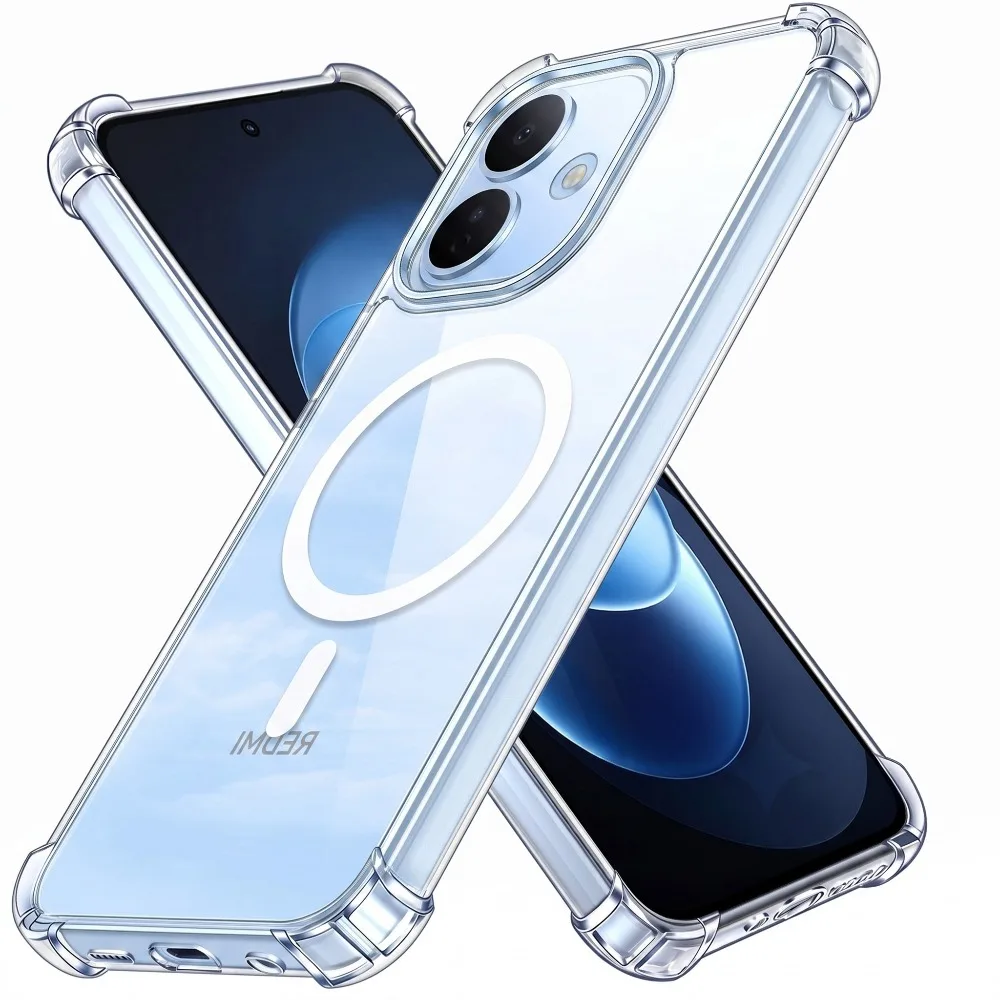 Magnetic Crystal Clear Protective Case with Magsafe Transparent Cover