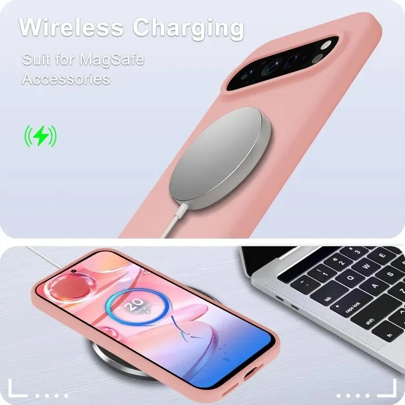 Luxury Liquid Silicone Shockproof Case - Matte Skin Feel, Solid Color, Slim & Soft Design