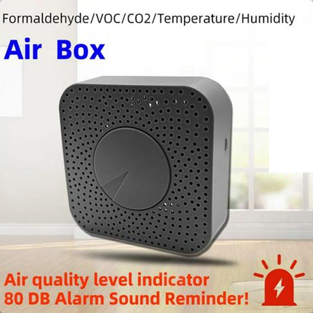 Tuya Zigbee Smart Air Quality Monitor CO2 Meter Carbon Dioxide Detector Voc Formaldehyde Auto Alarm Vogue