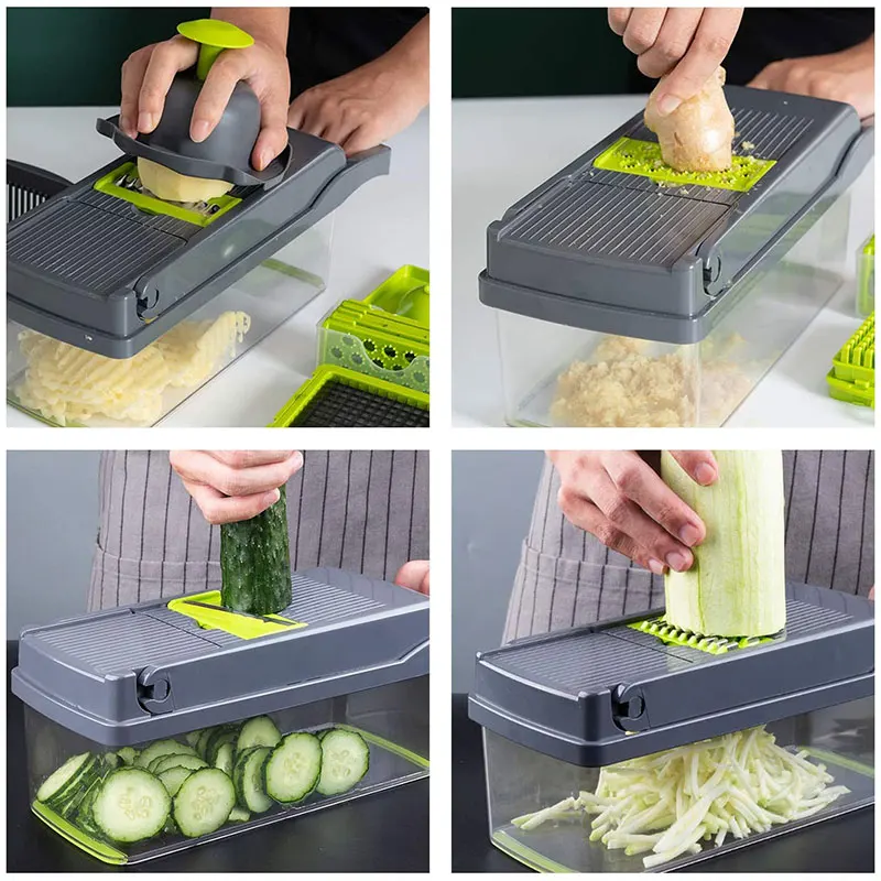 Dropship 1pc Multifunctional Vegetable Cutter; Potato Shredded