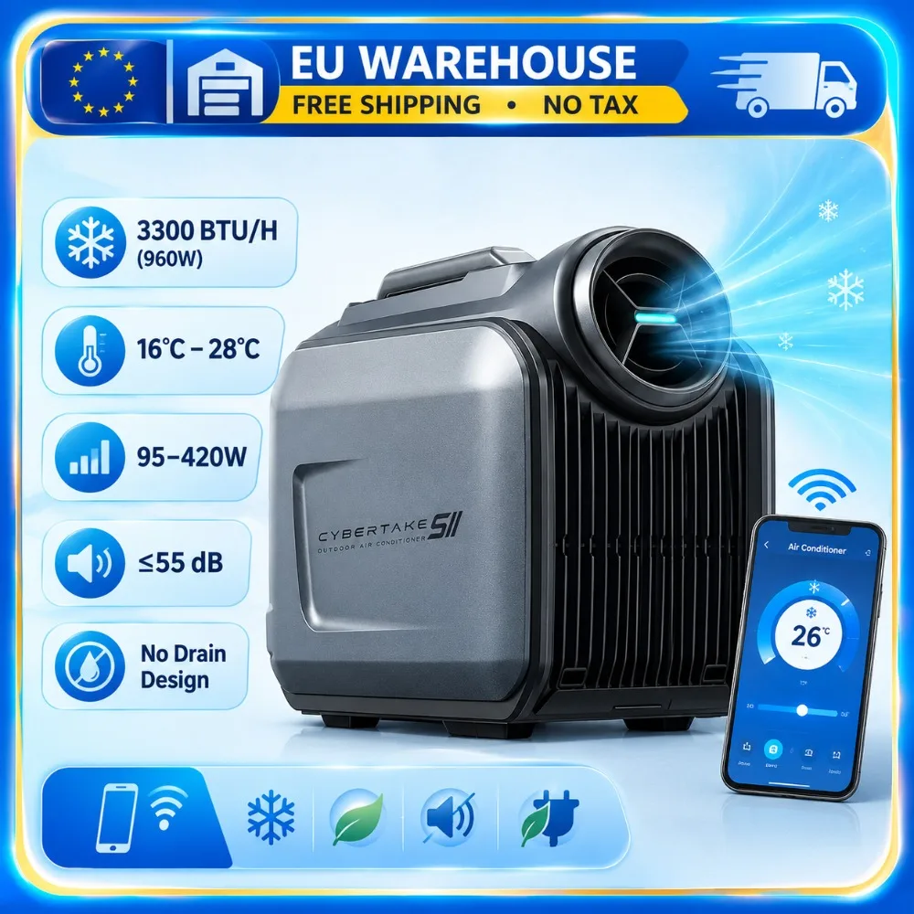 CYBERTAKES S2 Pro Climatiseur mobile à onduleur chaud/froid, portable pour camping, voiture, tente, intégré 1