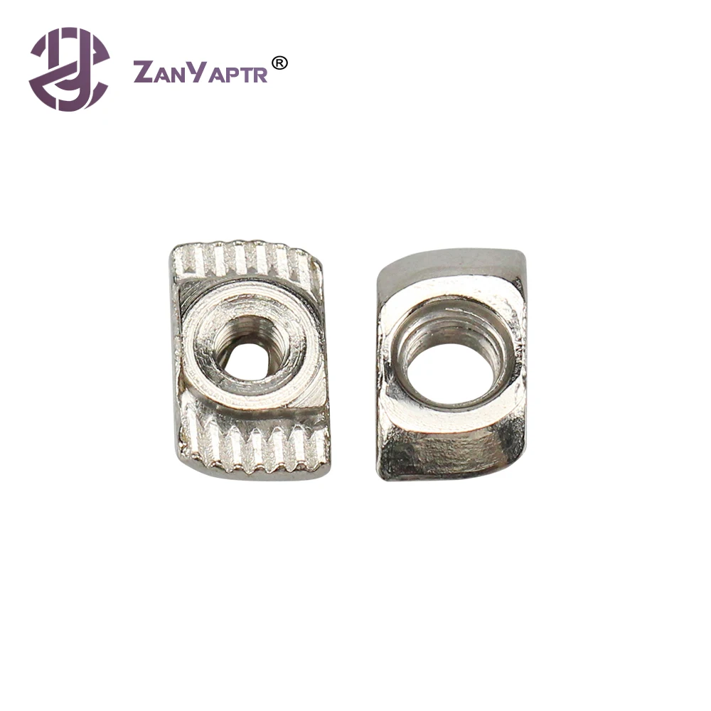 

10Pcs M3 M4 M5 Carbon steel T type Nuts Fastener Aluminum Connector For EU Standard 2020 Industrial Aluminum Profile for Kossel