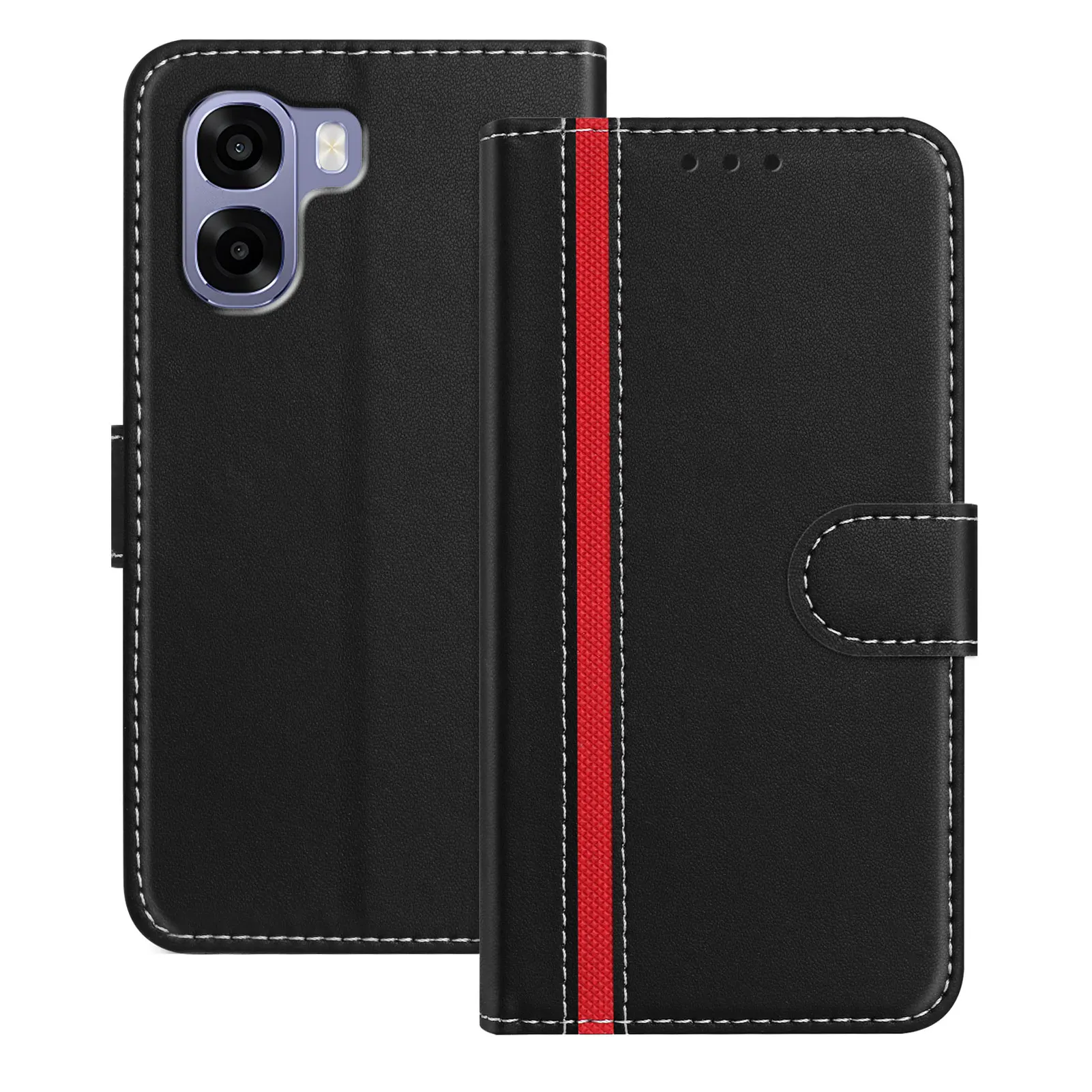 Vintage Leather Flip Cover Wallet with Stand