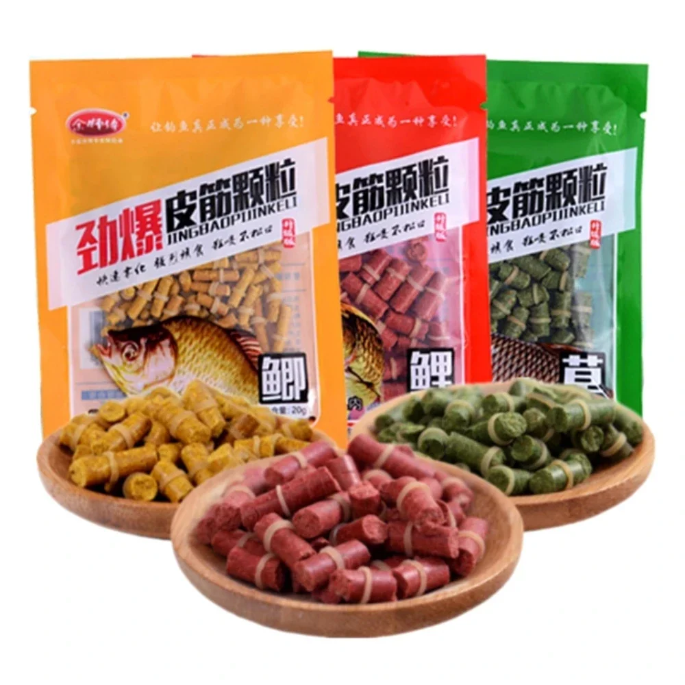 100Pcs Esca Granulare 25G Pellet Hook Up Crocian Carp Fishing Food Feed Odore Soft Hollow Formula Set Di Esche Per Particelle Di Insetti