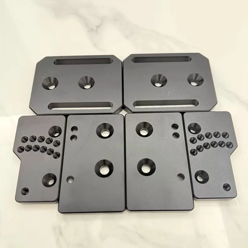 Racing Simulator Base Sinking Installation Plate CNC Full Aluminum Alloy Side Mounting Plate 10mm Thick For SIMAGIC Moza Base