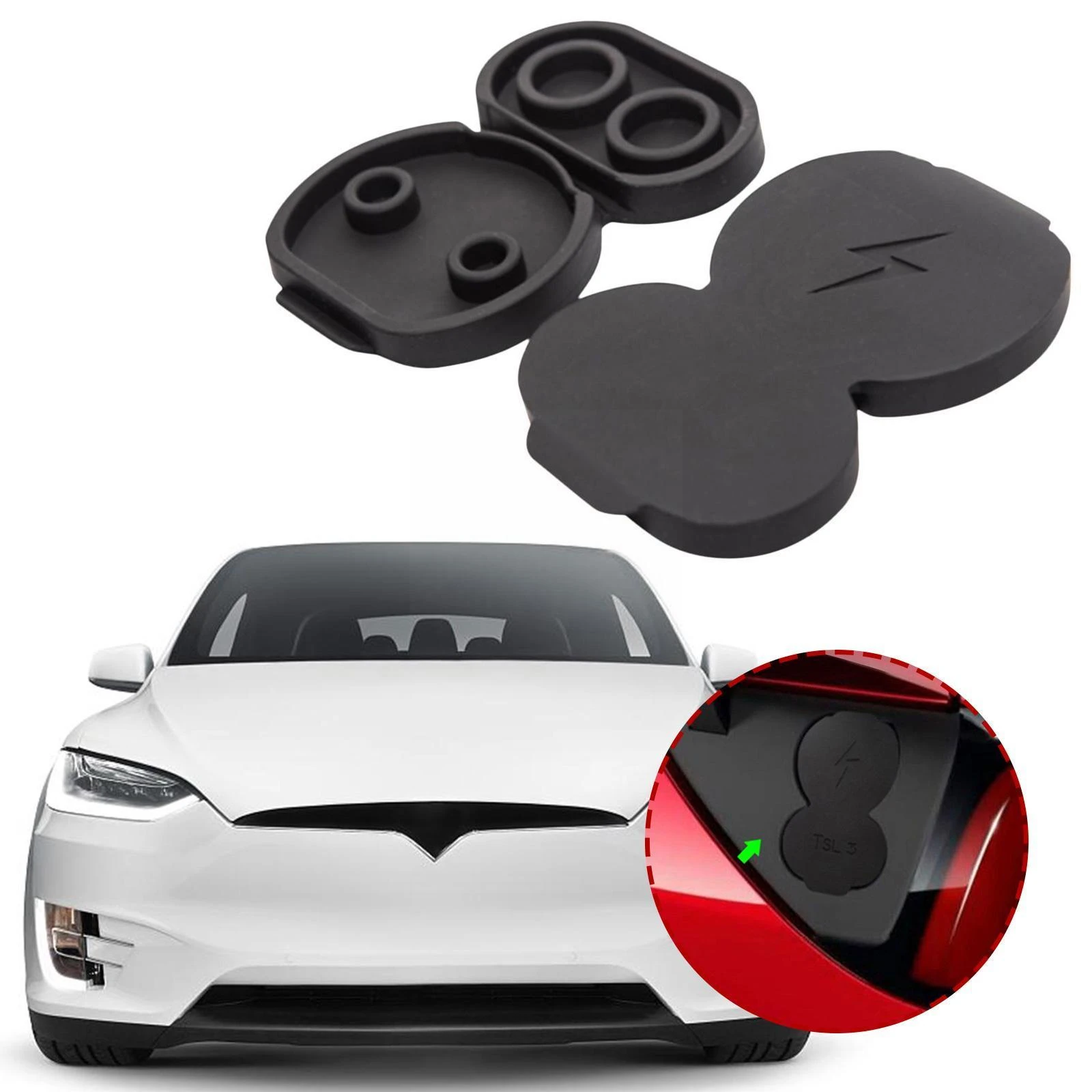 2022 New for Tesla Model 3 Accessories Plug Car Charging Port Dust Protective Cover Car Model Y Model 3 Accessories U1N9| | - AliExpress