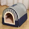 1pc Winter and Autumn Warmth Cat Nest All Season Portable Pet Nest Medium and Small Dog Kennel Semi Enclosed Warm Folding 6