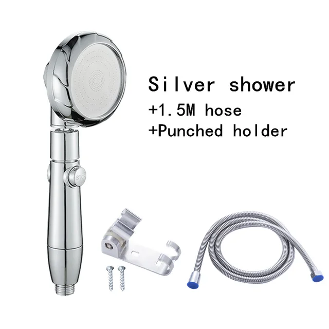 Silver shower set 3