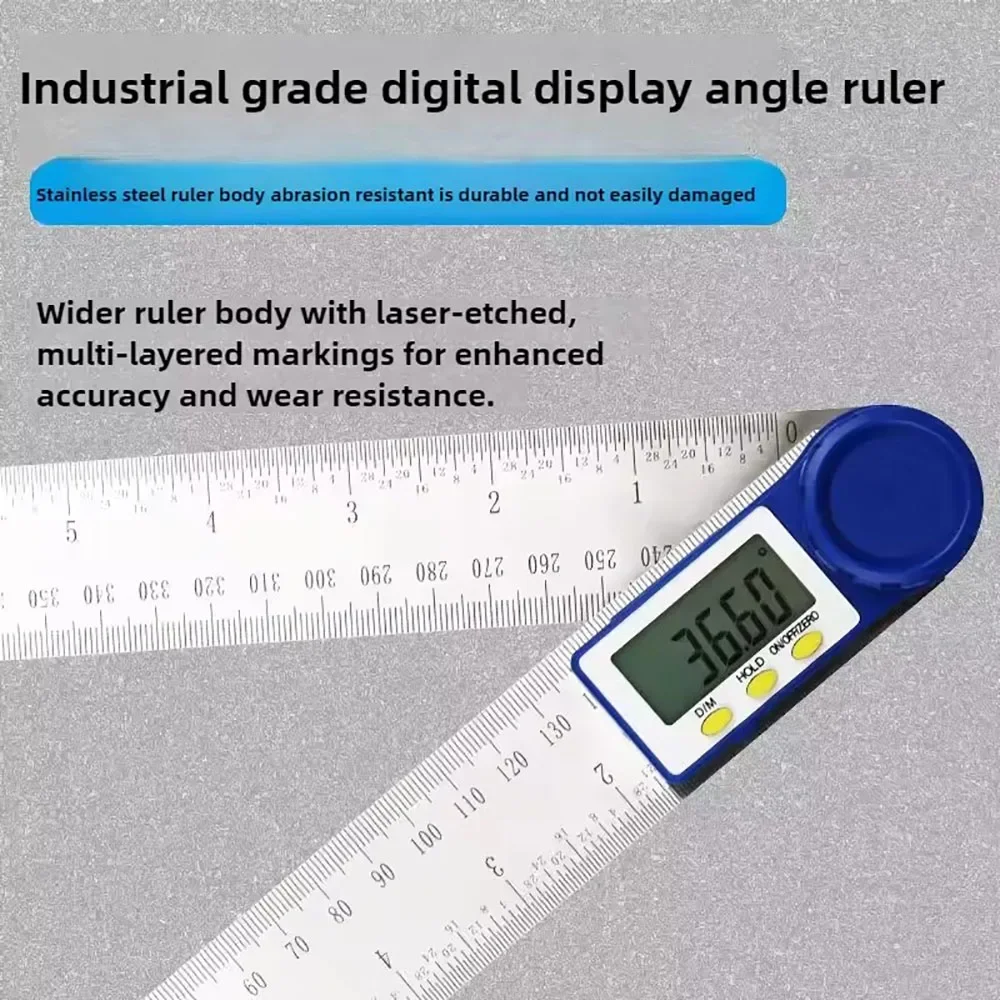0-200mm Angle Ruler Conveyor Digital Electronic Goniometer Angle Finder Meter Measuring Tools