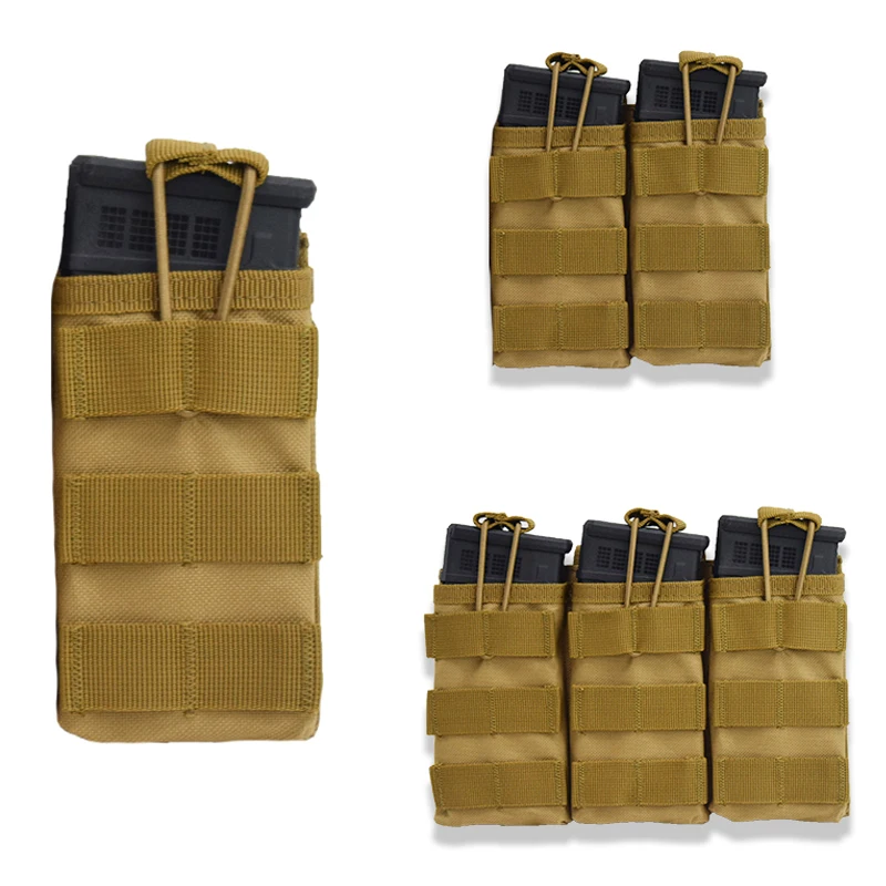 Hunting Accessories Open Top Single/Double/Triple Molle Magazine Pouch Tactical Pouch Paintball Airsoft Magazine Cartridge Bag