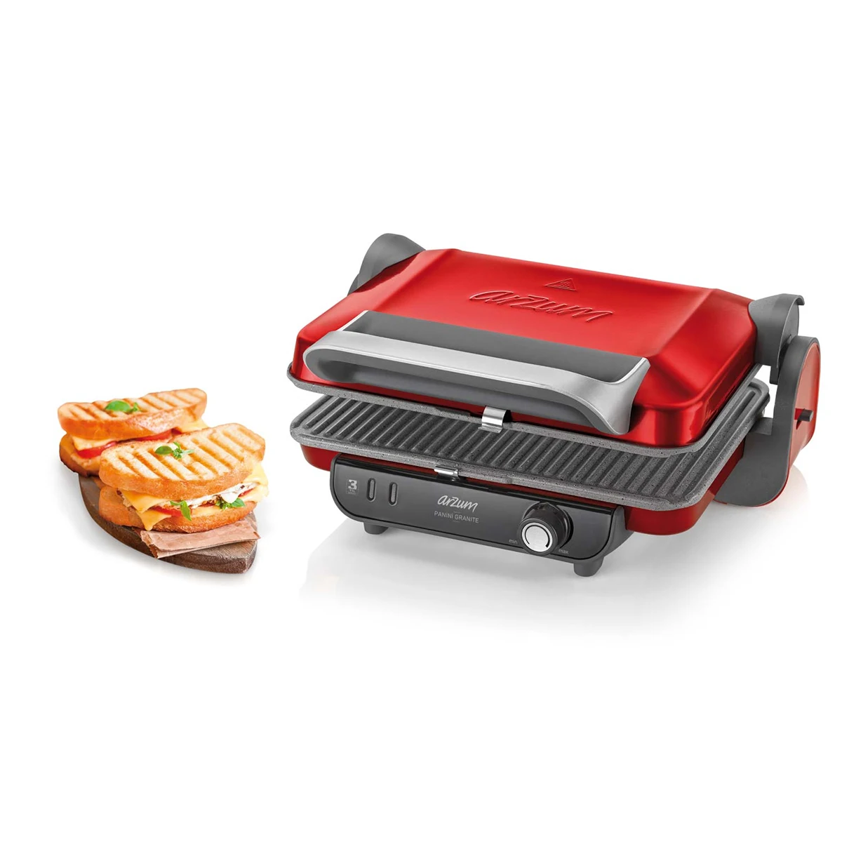 Arzum Panini Granite Grill And Sandwich Maker Electrical Sandwich Maker Breakfast Machine Household Baking Toaster With Floating Hinge System Granite Effect Removable Plates Vertical Storage Thermostat Light Toasters Aliexpress