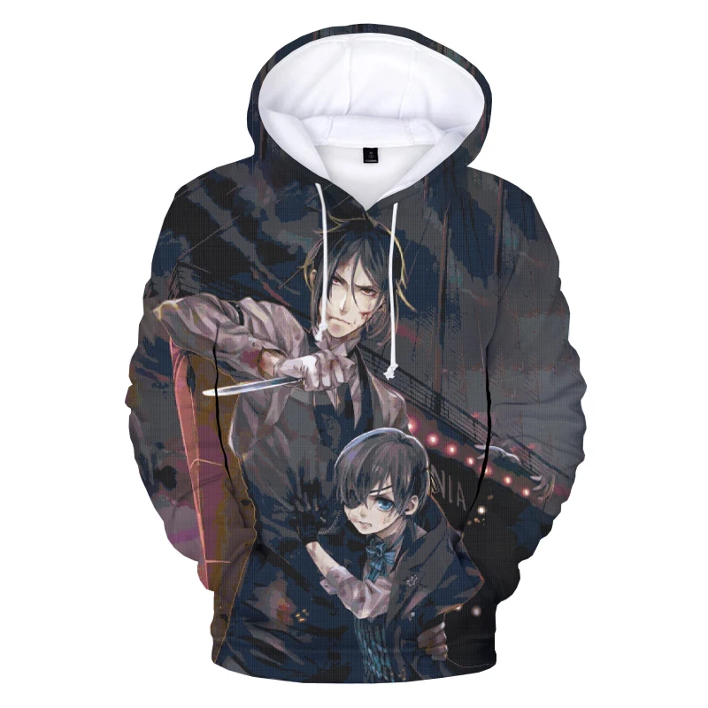 

Men Cool Hoodie Anime Black Butler Hoodies 3D High Quality Sweatshirts Kuroshitsuji Hoodie Hip Hop Men's Streetwear Oversized