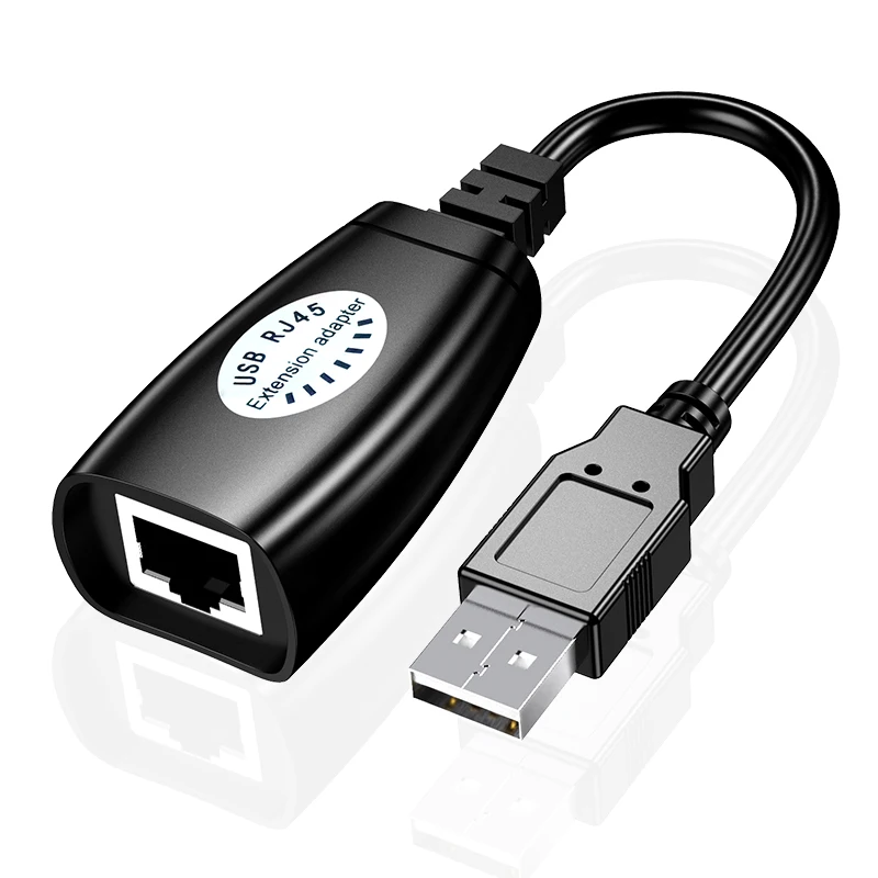 30M USB Extender Adapter USB Male to Female Extender to Rj45 Extension over Cat5e Cat6 Support mouse keyboard for PC DVR