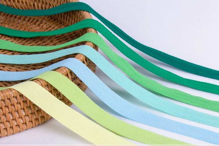 50yard pure cotton herringbone webbing handmade cloth rope cloth belt strip wrapping strip piping accessorie