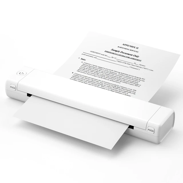 Papel térmico A4 para impresora portátil M08F-A4, compatible con