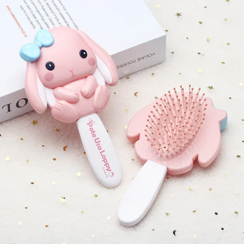 1pc Cute Cartoon Mermaid Comb for Kids Girls Kawaii Rabbit Air Cushion Massage Comb for Baby Girls Dress Up Makeups Toy Gifts