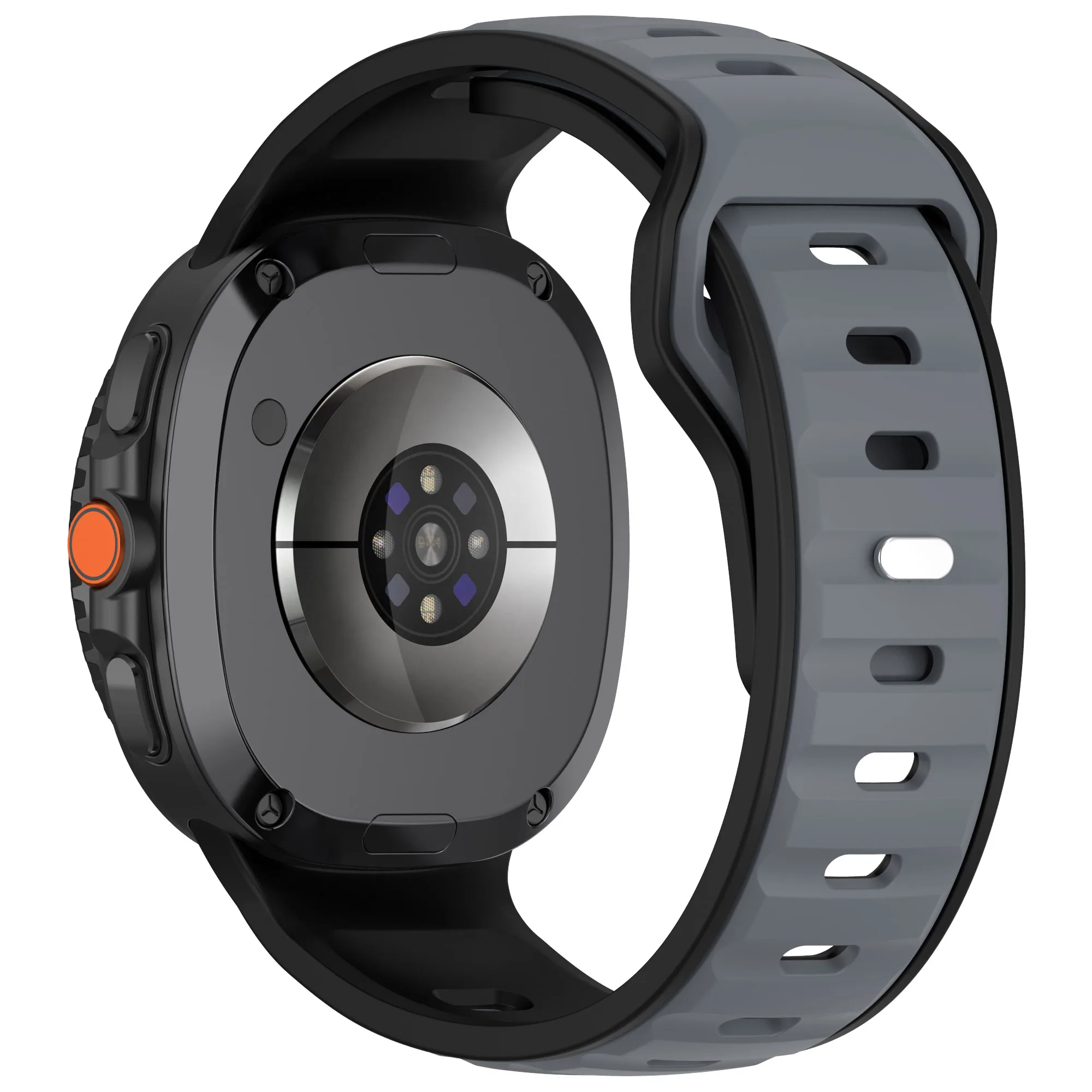 Two-Tone Elastic Silicone Sport Strap