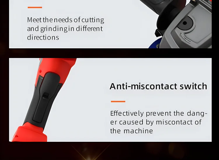 Milwaukee 125mm/100mm Brushless Angle Grinder 3 Gears Variable Speed Electric Cutting Machine 18V Cordless Polishing Machine