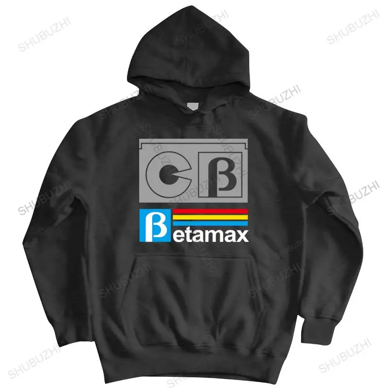Nuovo Autunno Swearshirt Uomo Cotone Pullover Allentato Cerniera Betamax 1970S 80S Retro Video Cassette Home Movie Felpe Unisex