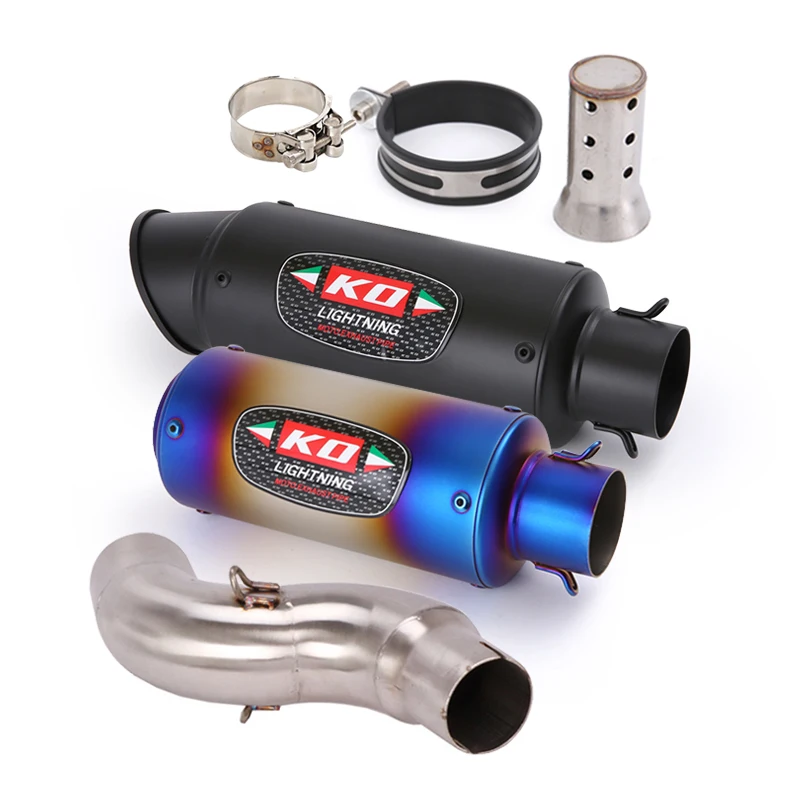 Exhaust Pipe FOR HONDA CTX700 All Year Motorcycle Escape Muffler Mid Link Pipe Slip On With DB Killer Stainless Steel Carbon - Image 3