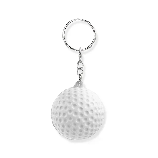 24 Pack White Golf Kulcstartó, Mini Stresszgolyó Sport Ball Iskolai Jutalom A Fiú Lányok Gyerekeknek - Image 4