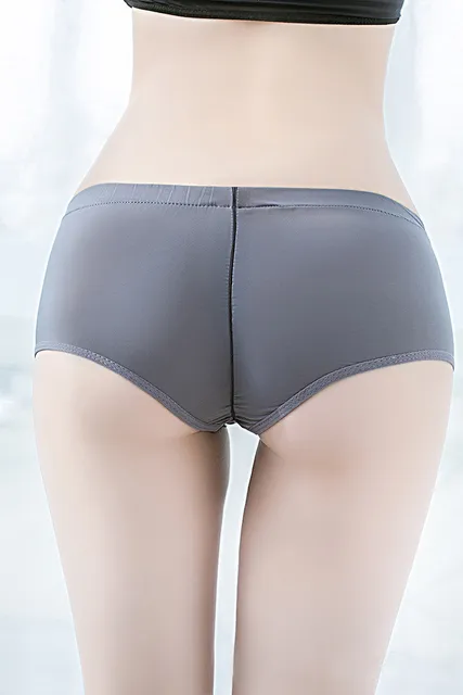 Generic Sexy Girl Low Waist Zipper Open Crotch Panties Underwear Women Home Funny  Briefs Hot Dance Super Shorts Party