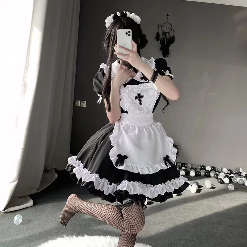 Second Yuan Day Maid Dress Soft Sister Cute Big Size Maid Lolita Dress Daily Lolita Costume Victorian Blouse lolita dress lolita cosplay costumes lolita blouses