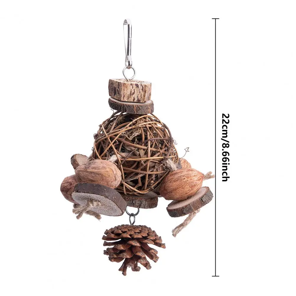 Parrot Toy Teeth Grinding Pet Bird Toy Bite Resistant Pet Bird Chew Hanging Pendant